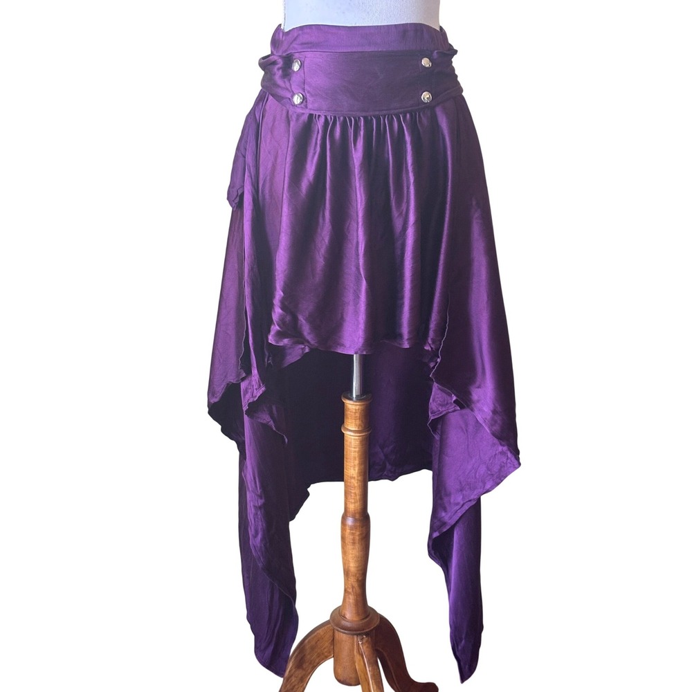 Sies Marjan Megan Purple 100% Silk Asymmetrical Skirt, statement, dramatic